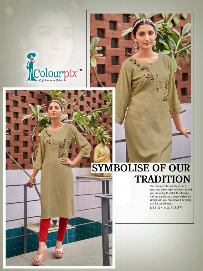 Cotton Candy By Colour Pix Designer Kurtis Catalog